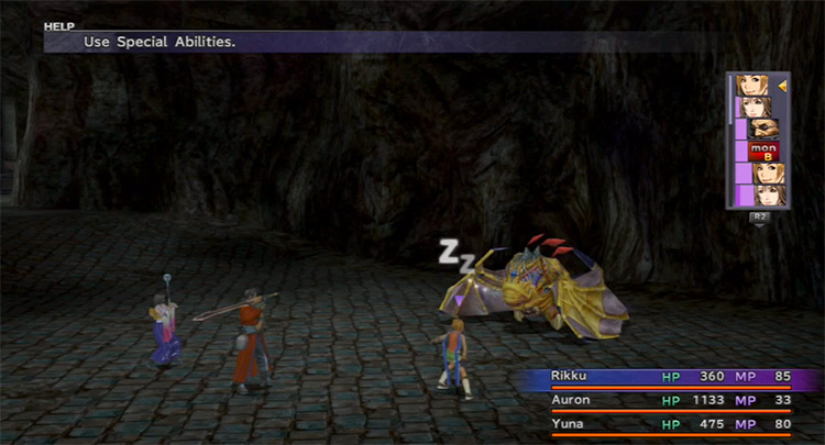Floating Death Sleeping in Omega Ruins / Final Fantasy X HD