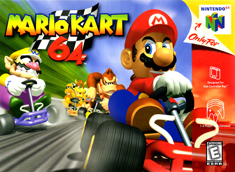 Mario Kart 64 N64 Box Art
