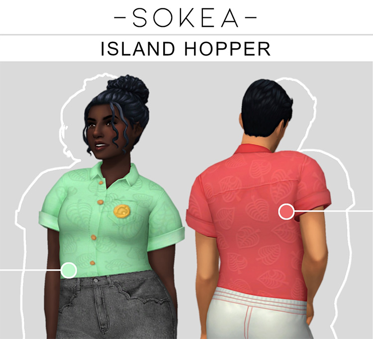 Island Hopper Shirt For Men / Sims 4 CC