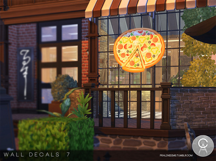 Food Wall Decals Set / Sims 4 CC