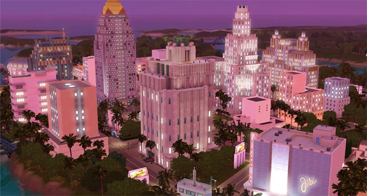 Roaring Heights, best Sims 3 town