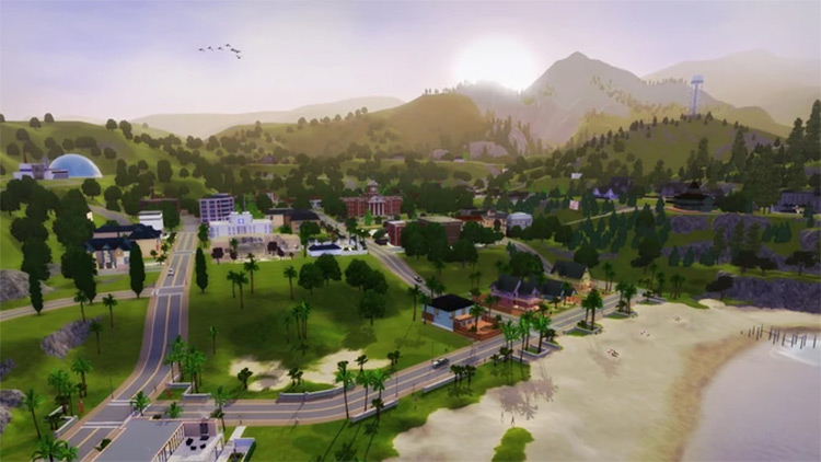 Sunset Valley in Sims 3