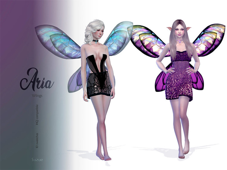 Aria Wings Sims 4 CC screenshot