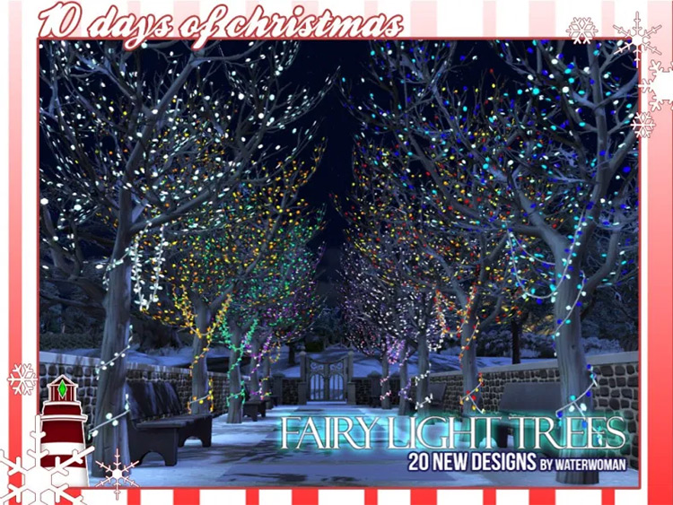 Fairy Light Trees Sims 4 CC