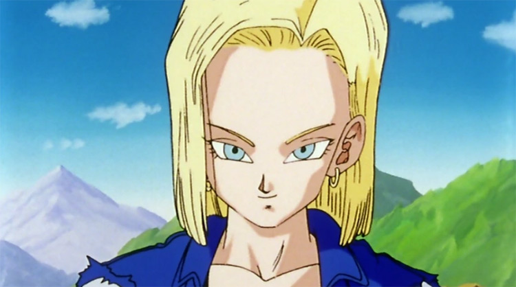 Android 18 from Dragon Ball Z anime