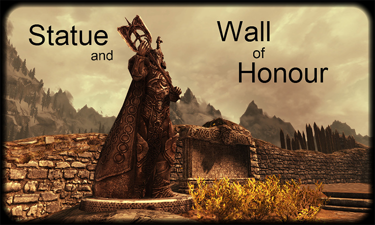 Wall of Honor and Ysgramor Statue Preview