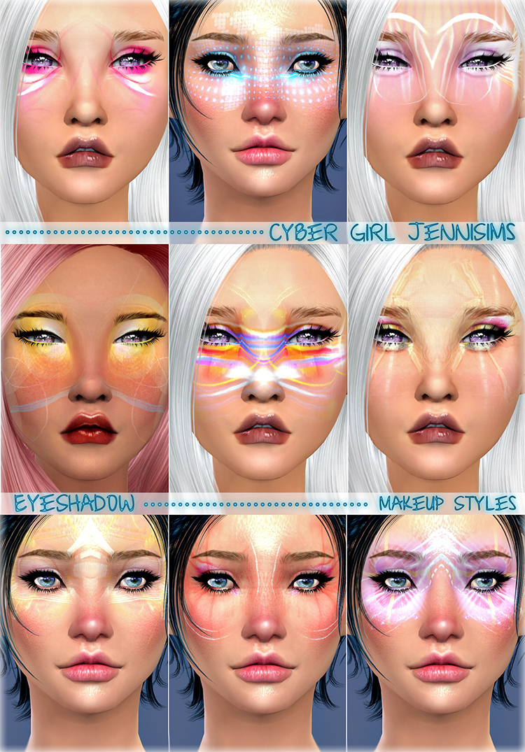Cyber Girl Makeup TS4 CC