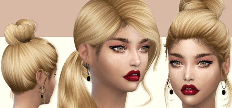 Baby hair with sideburns CC TS4