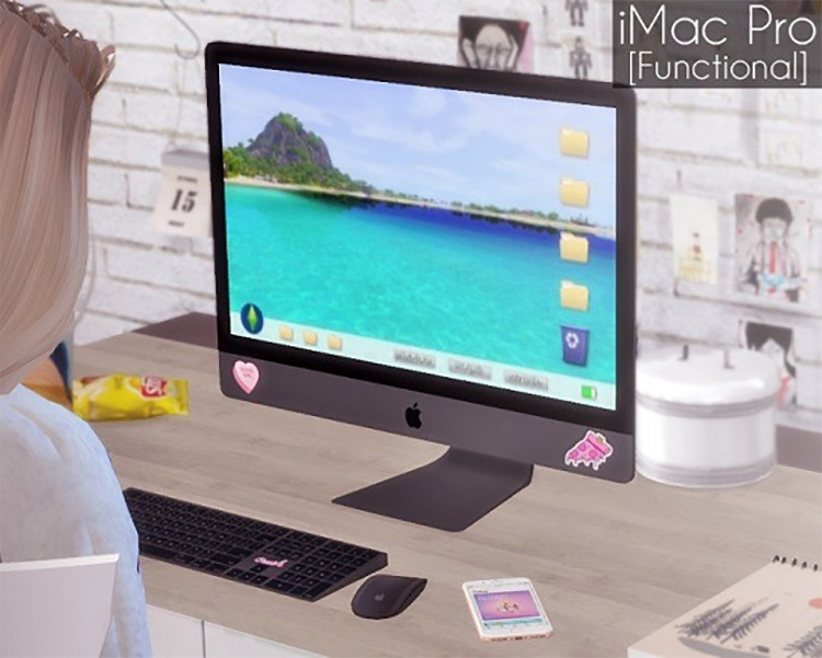 Functional iMac Pro Sims 4 CC