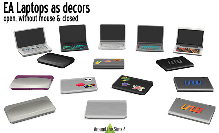 EA Laptops as Decors for Sims 4