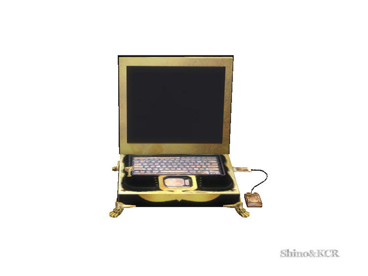 Study Steampunk Laptop Sims 4 CC