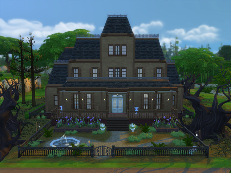 Gloomy Manor from Luigi’s Mansion Sims 4 CC