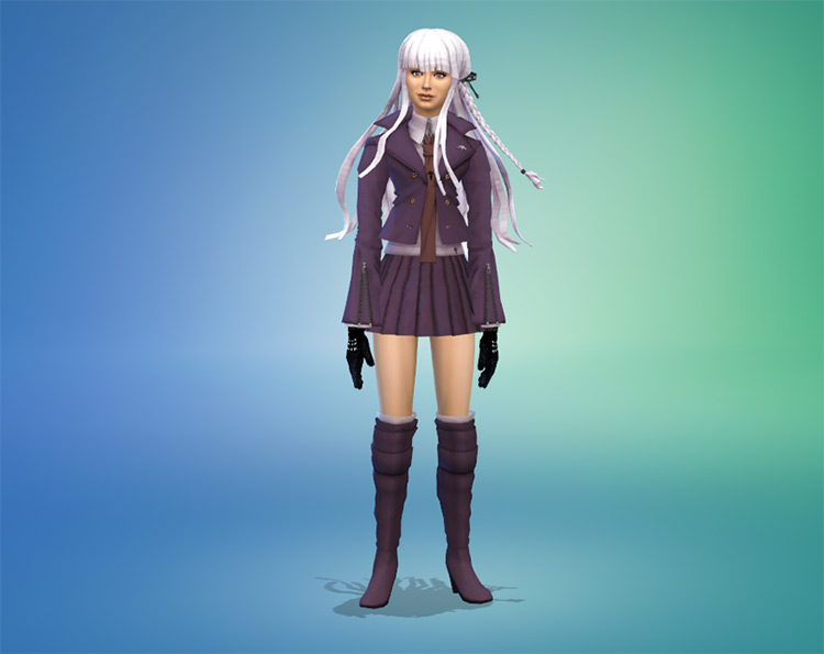 Kyoko Kirigiri Sims 4 CC screenshot