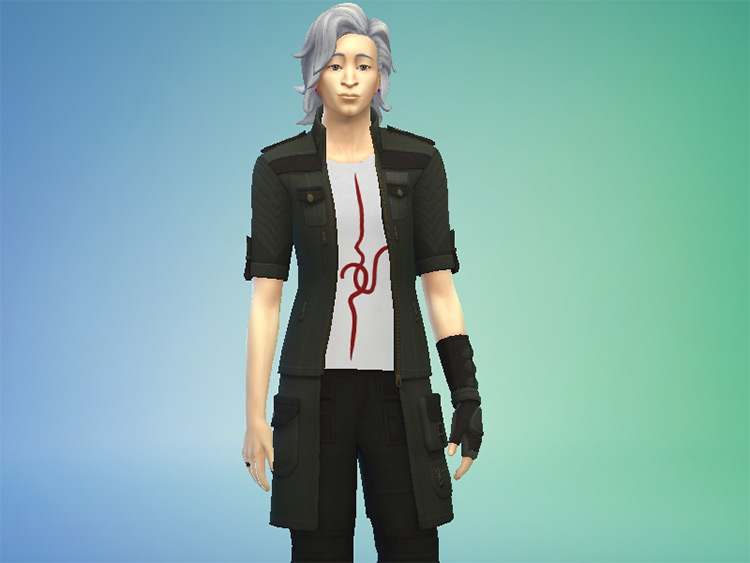 Nagito Komaeda’s Outfit Sims 4 CC