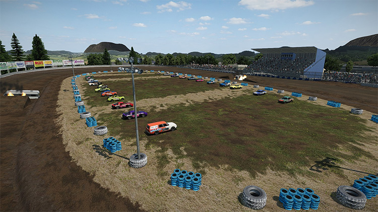 Petaluma Speedway Wreckfest mod screenshot