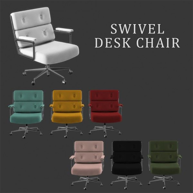 Swivel Desk Chair / Sims 4 CC