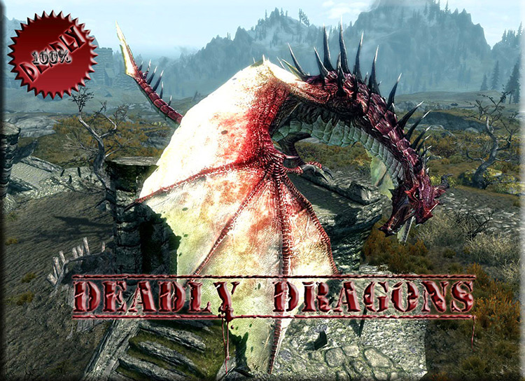 Deadly Dragons mod for Skyrim