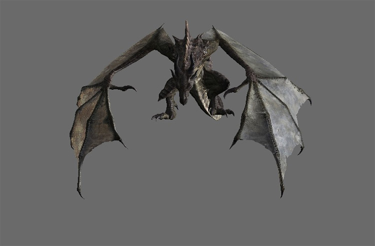 Immersive Dragon Wings Skyrim mod