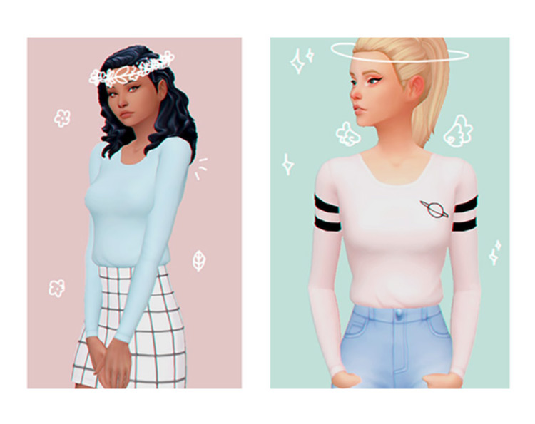 Tucked In Long Sleeved Shirt for Sims 4