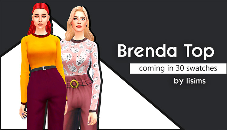 Brenda Top for Sims 4